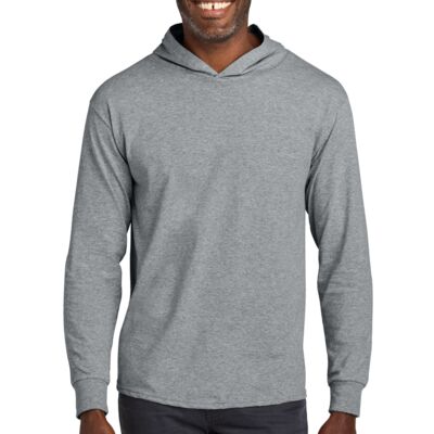 Classics Unisex Cotton Long Sleeve Hooded T Shirt Thumbnail