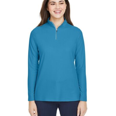 Women's Fusion ChromaSoft™ Pique Quarter-Zip Pullover Thumbnail