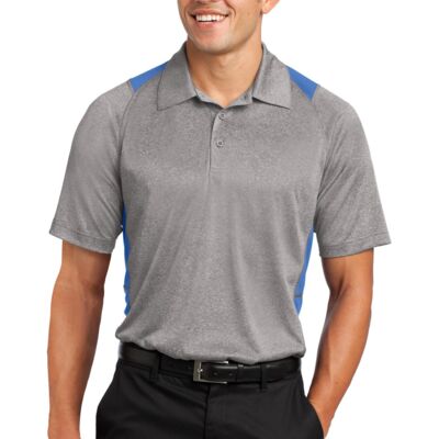 Heather Colorblock Contender Polo Thumbnail