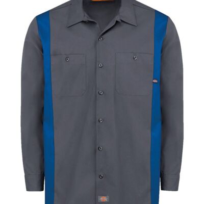 Industrial Colorblocked Long Sleeve Shirt - Tall Sizes Thumbnail