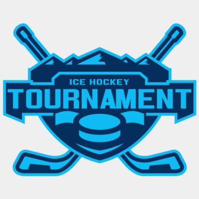 Tournament Ice Hockey logo template Thumbnail