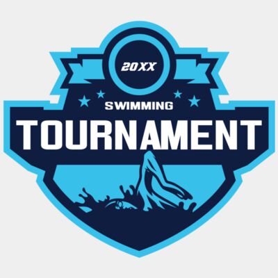 Swimming Tournament logo template Thumbnail