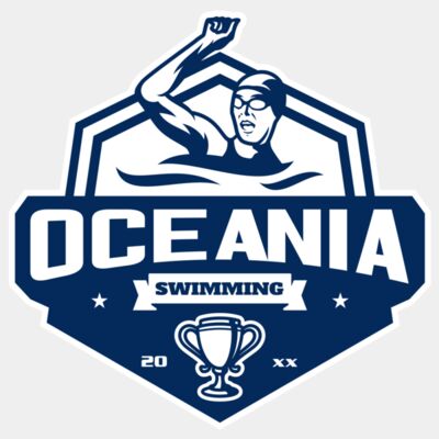 Oceania Swimming logo template Thumbnail