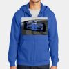 Tall Essential Fleece Full Zip Hooded Sweatshirt Thumbnail