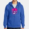 Tall Essential Fleece Full Zip Hooded Sweatshirt Thumbnail