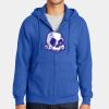 Tall Essential Fleece Full Zip Hooded Sweatshirt Thumbnail